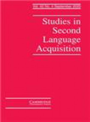 Studies In Second Language Acquisition